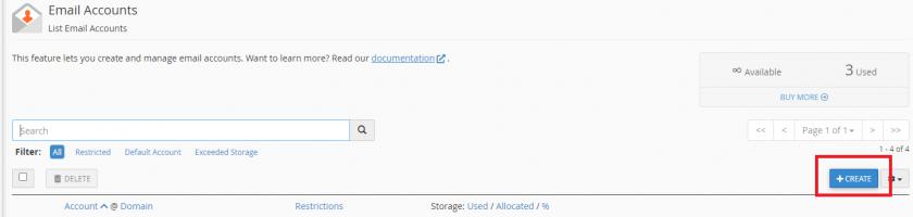 Hướng dẫn tạo một tài khoản Email trong cPanel Hướng dẫn tạo một tài khoản Email trong cPanel